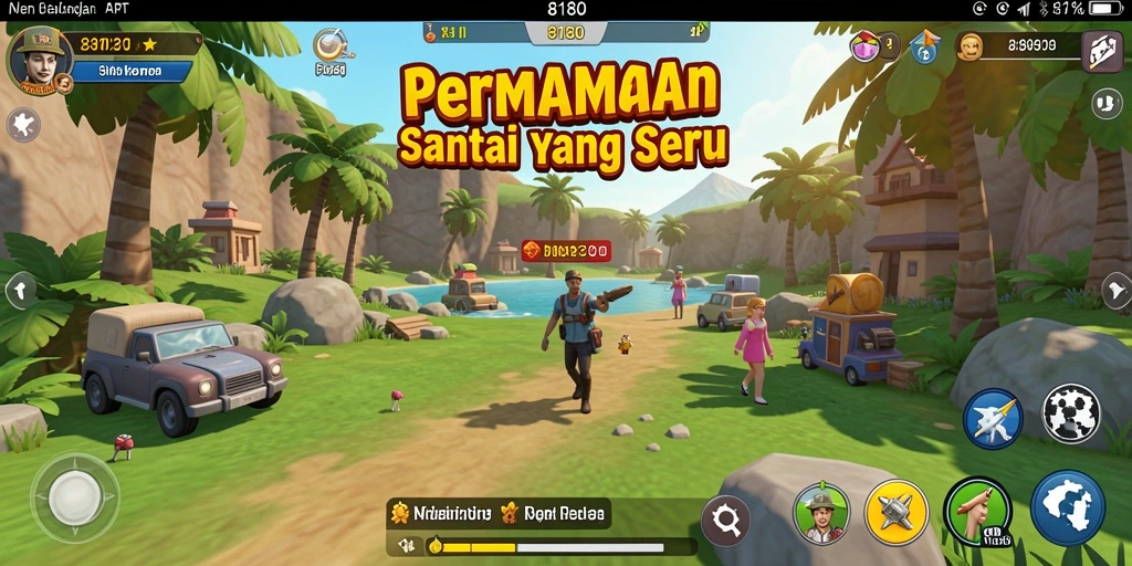 Tampilan gameplay seru dari 8180 yang menghibur dan santai.