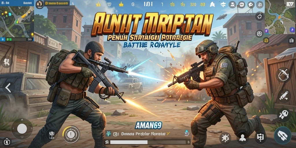 Gameplay seru di AMAN69 dengan pertempuran intens.
