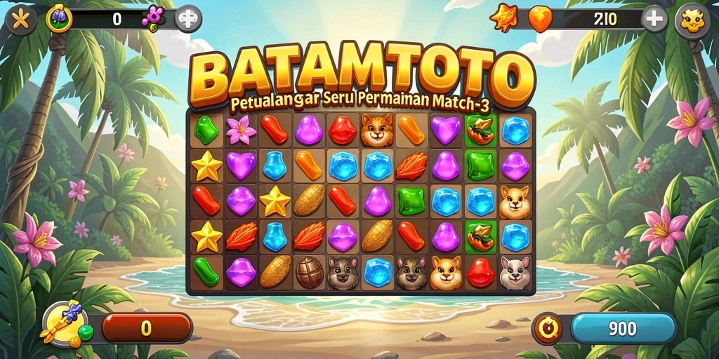 Tampilan gameplay seru dari BATAMTOTO yang penuh warna.