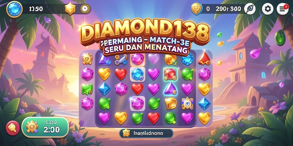 Tampilan gameplay DIAMOND138 yang penuh warna dan menarik.