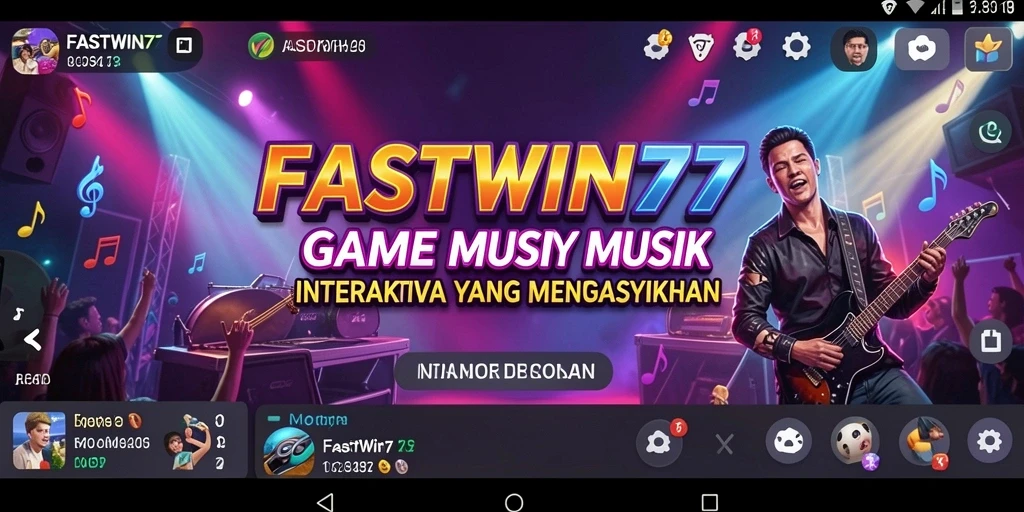 Screenshot dari gameplay FASTWIN77 yang menampilkan aksi seru bermain musik.