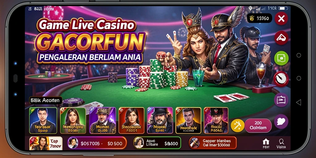 Gameplay GACORFUN yang seru dan interaktif di Live Casino.