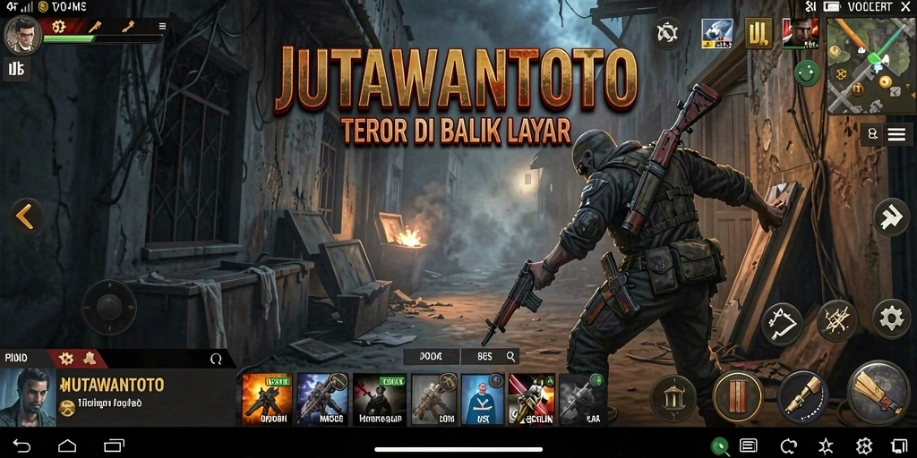 Screenshot gameplay JUTAWANTOTO yang mencekam.