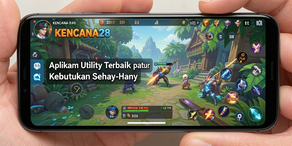 Tampilan antarmuka KENCANA28 dengan fitur-fitur Utility yang lengkap.