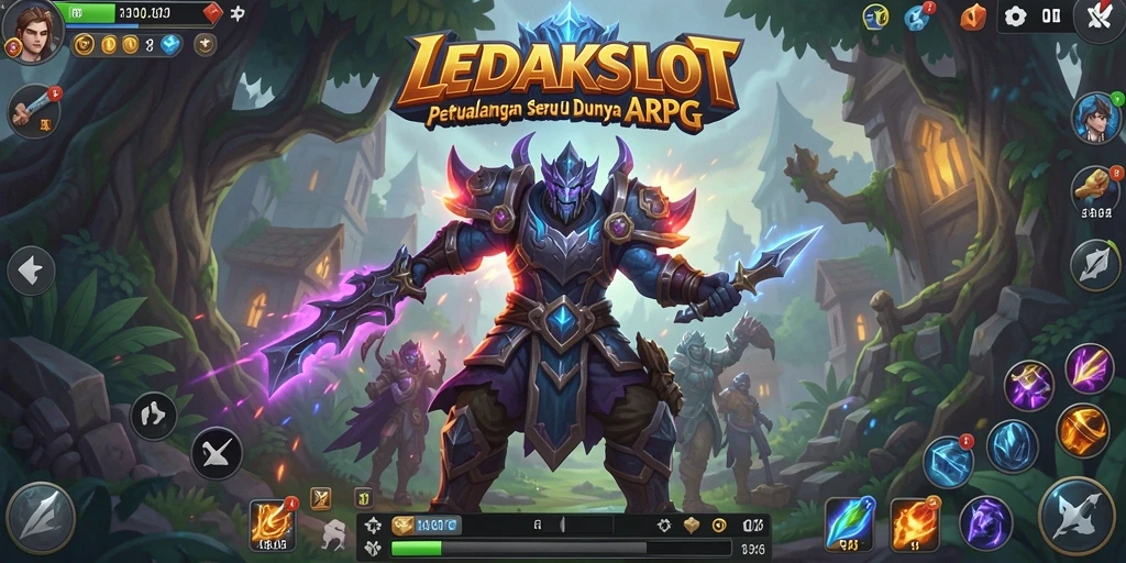 Tampilan gameplay ARPG yang menarik dan penuh aksi di LEDAKSLOT.
