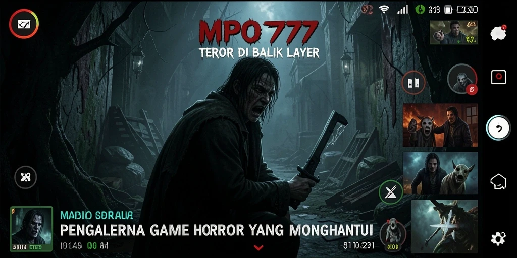 Tangkapan layar MPO777 menampilkan suasana menyeramkan dalam gameplay.