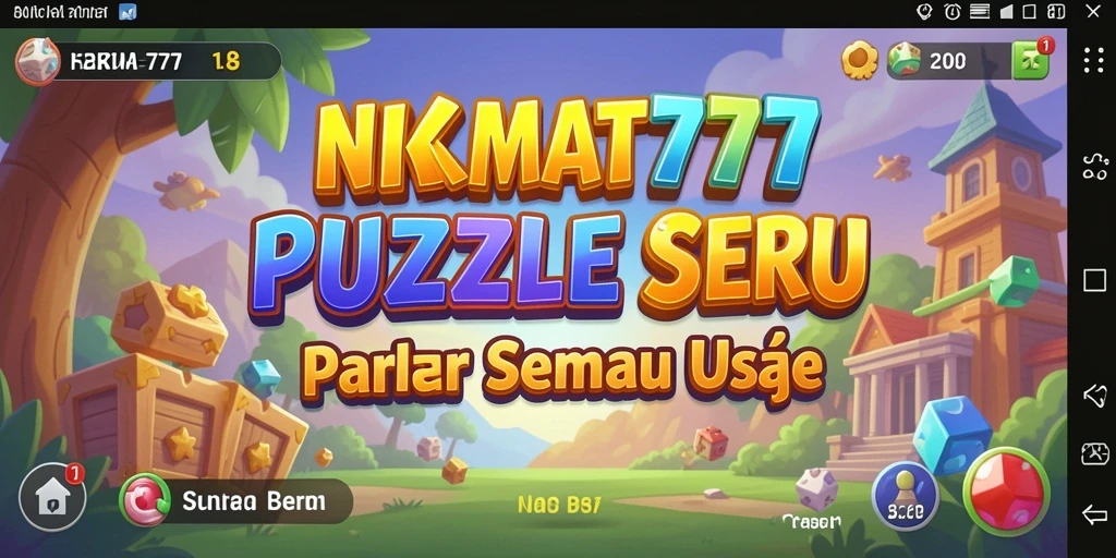 Tampilan gameplay seru di NIKMAT777 dengan berbagai tantangan Puzzle.