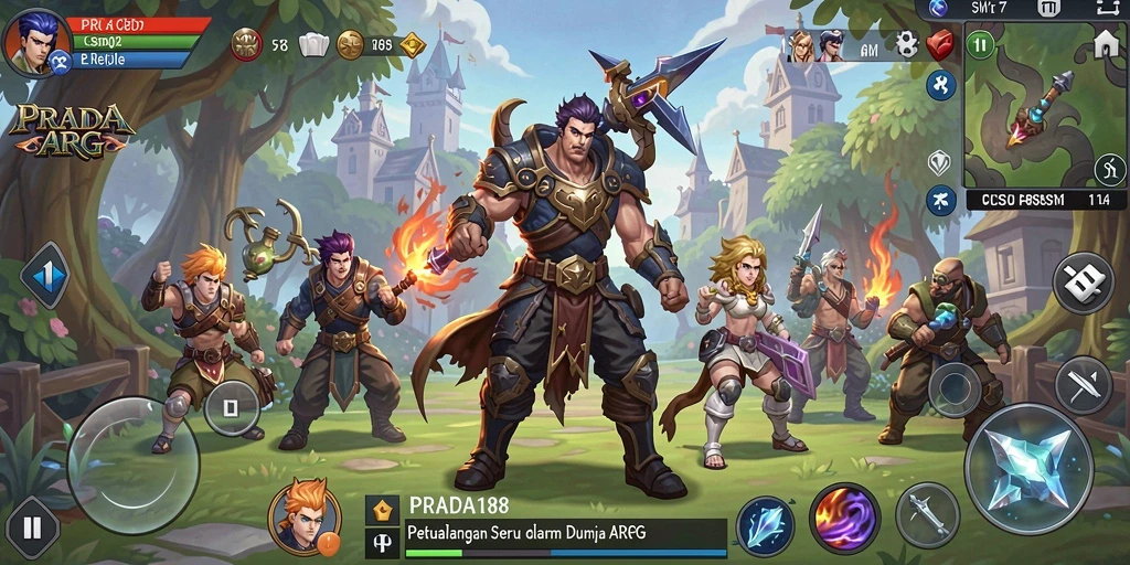 Menampilkan pertarungan seru dalam dunia fantasi ARPG.