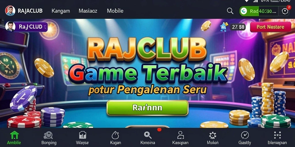 Tampilan gameplay menarik di RAJACLUB dengan grafis yang memukau.
