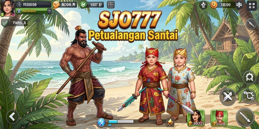 Tampilan gameplay SJO777 yang penuh warna dan menghibur.
