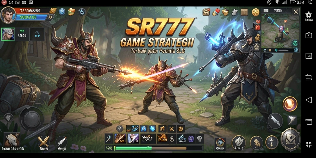 Tampilan utama gameplay SR777 dengan aksi strategi yang mendebarkan.