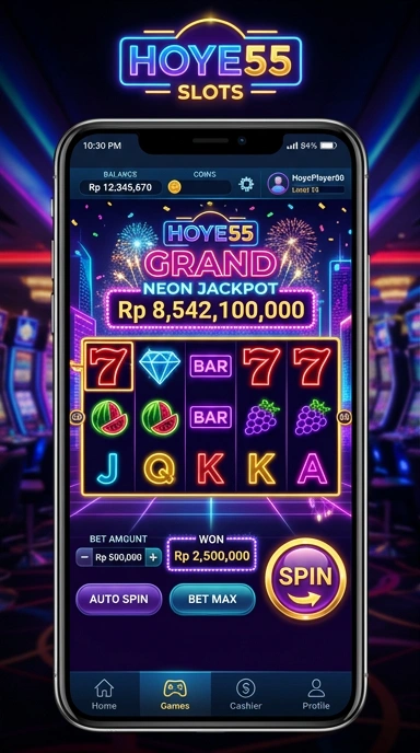 Proses unduh aplikasi di hoye55 yang cepat dan aman.